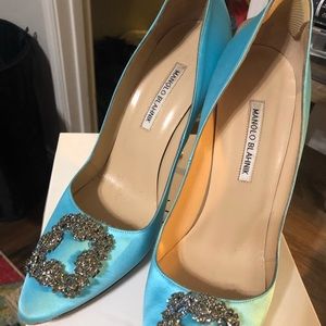 Blue Manolo Blahnik